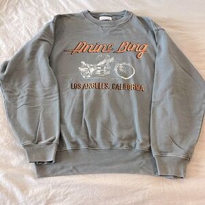 Anine Bing Ramona Motorcycle Sweatshirt size S